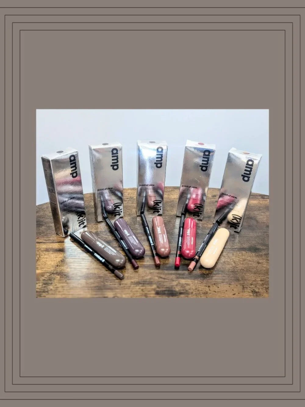 POV Amp It Lip Liner + Ampoule Gloss 5-Pack Bundle